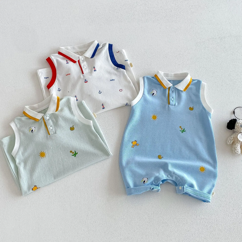 SunnyBaby – Comfortabel & schattig – Polo-romper voor baby’s
