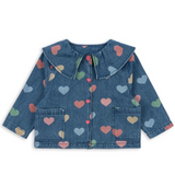DenimBloom – Schattig & Trendy – Kinder Spijkerjasje met Peter Pan Kraag