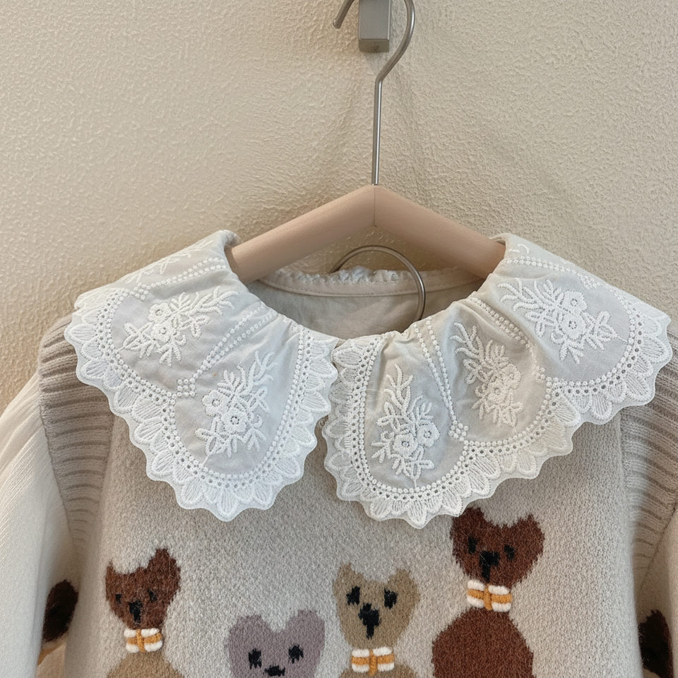 PrettyLayers – Lief & Stijlvol – Meisjes 3-Delige Set met Rok, Blouse en Gebreid Vest