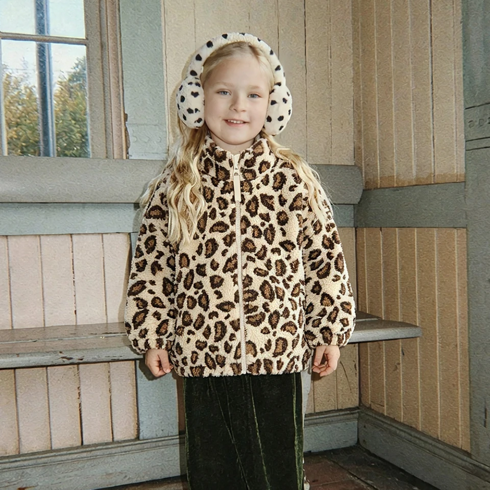 WarmHug – Comfortabel & Trendy – Kinder Fleece Jas met Speelse Prints