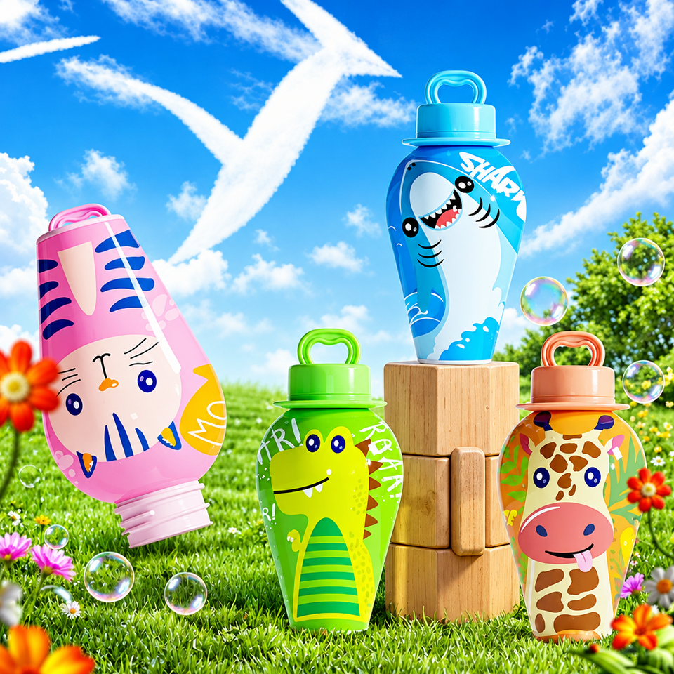 BubblePals – Vrolijk & Speels – Anti-morsen Mini Bellenblaas met Dierendesign