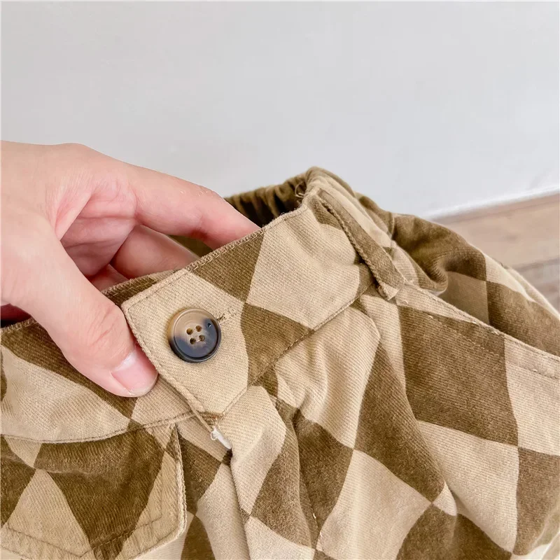 RetroBloom – Comfortabel & Speels – Kinderbroek met Argylepatroon