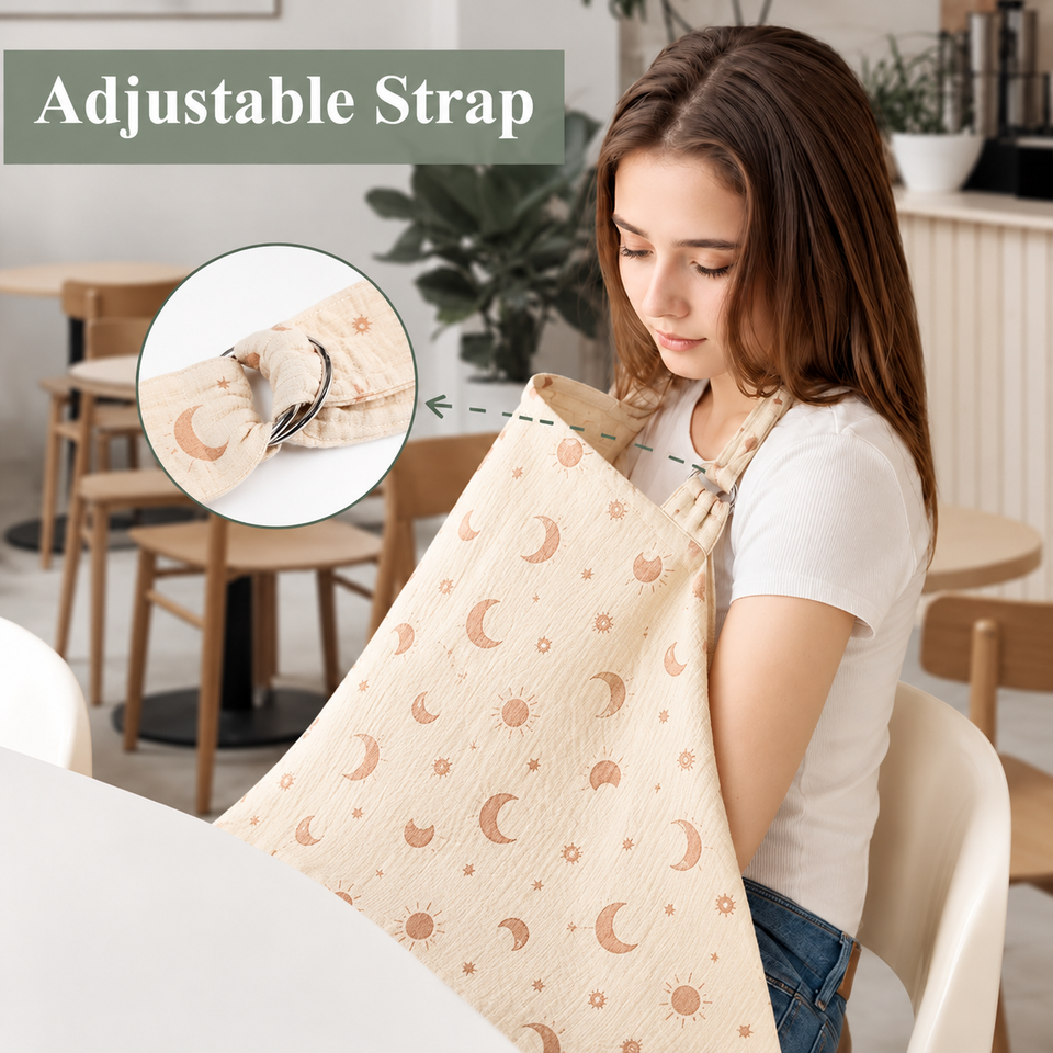 NurseEase – Praktisch & Comfortabel – Katoenen Borstvoedingsdoek voor Mama en Baby
