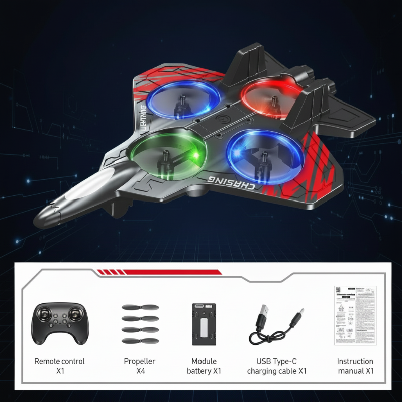 AeroBattle – Actie & Plezier – RC Stunt Vliegtuig Met Licht