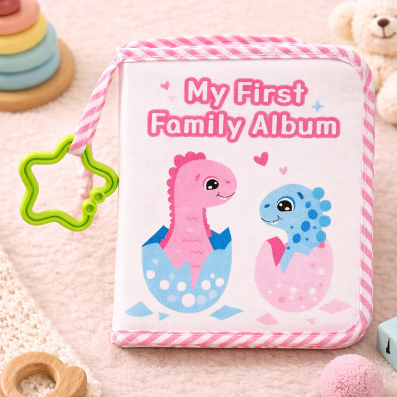 Baby Photo Album – Zacht & Herinnering – Stoffen Foto Boek