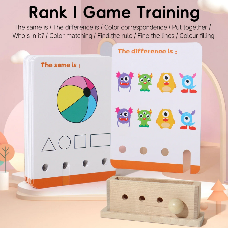 BrainyKids – Logisch & Leuk – Houten Educatief Kaartenspel