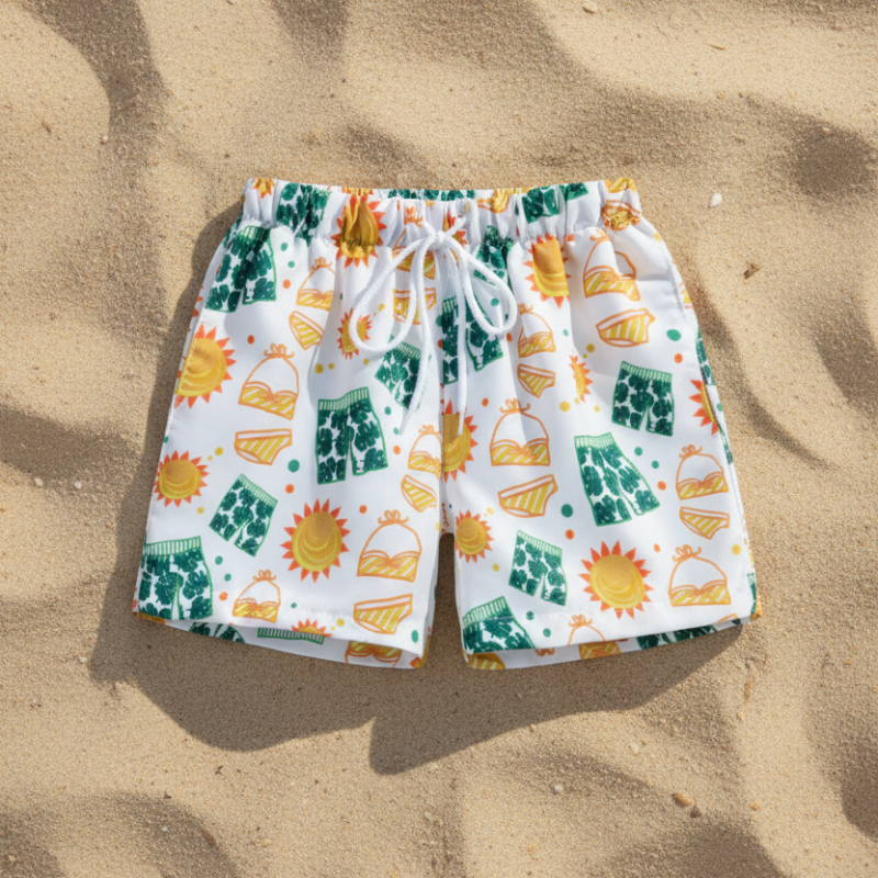 Beach Shorts – Lichtgewicht & speels – Tropisch Kinder Zwembroek