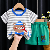 Mini Fashion™ - Leeuw opdruk - Jongens Zomerset
