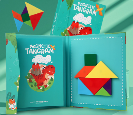 Woods™ - Stimuleer Logisch denken - Houten Tangram Puzzel