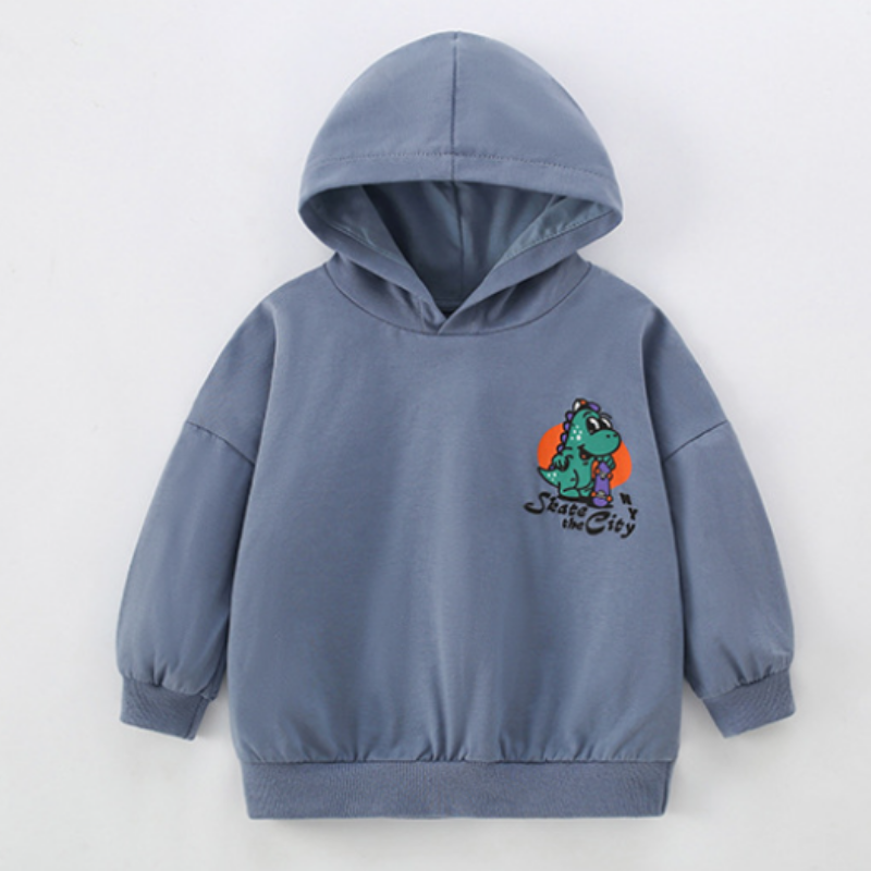 DinoStyle – Warm & Ademend – Hoodie met Triceratops Print