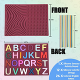 BrainyKids – Educatief & Sensorisch – Silicone Activiteitenbord met Letters