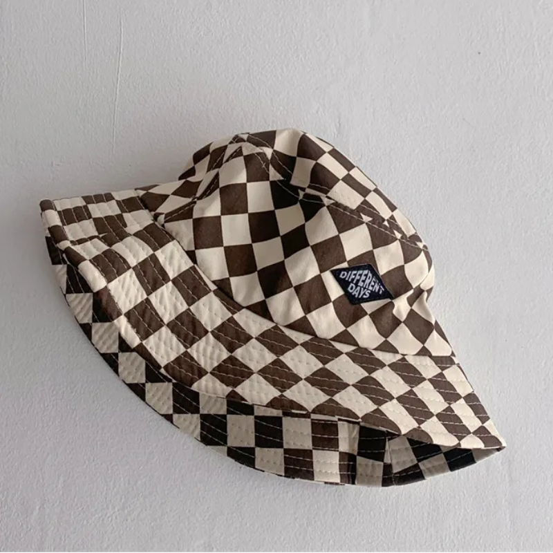 Bucket Hat – Schattig & Beschermend – Kinder Hoed Geruit