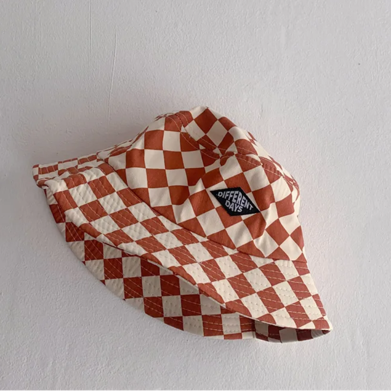 Bucket Hat – Schattig & Beschermend – Kinder Hoed Geruit