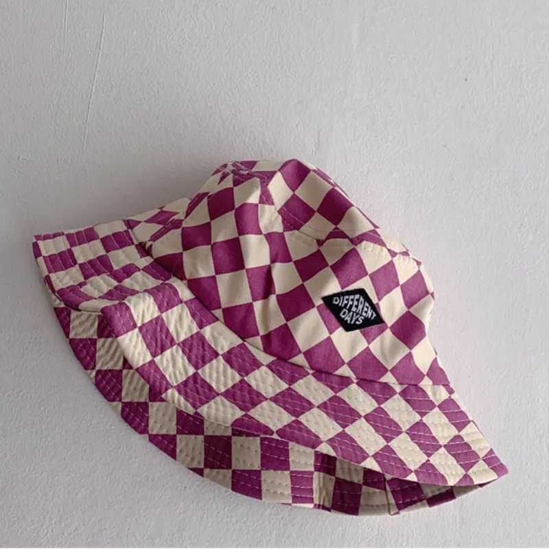 Bucket Hat – Schattig & Beschermend – Kinder Hoed Geruit
