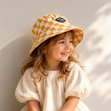 Bucket Hat – Schattig & Beschermend – Kinder Hoed Geruit