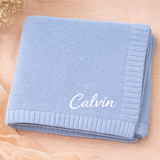 Personalized Baby Blanket – Zacht & Uniek – Katoenen Gepersonaliseerd Geborduurde Deken