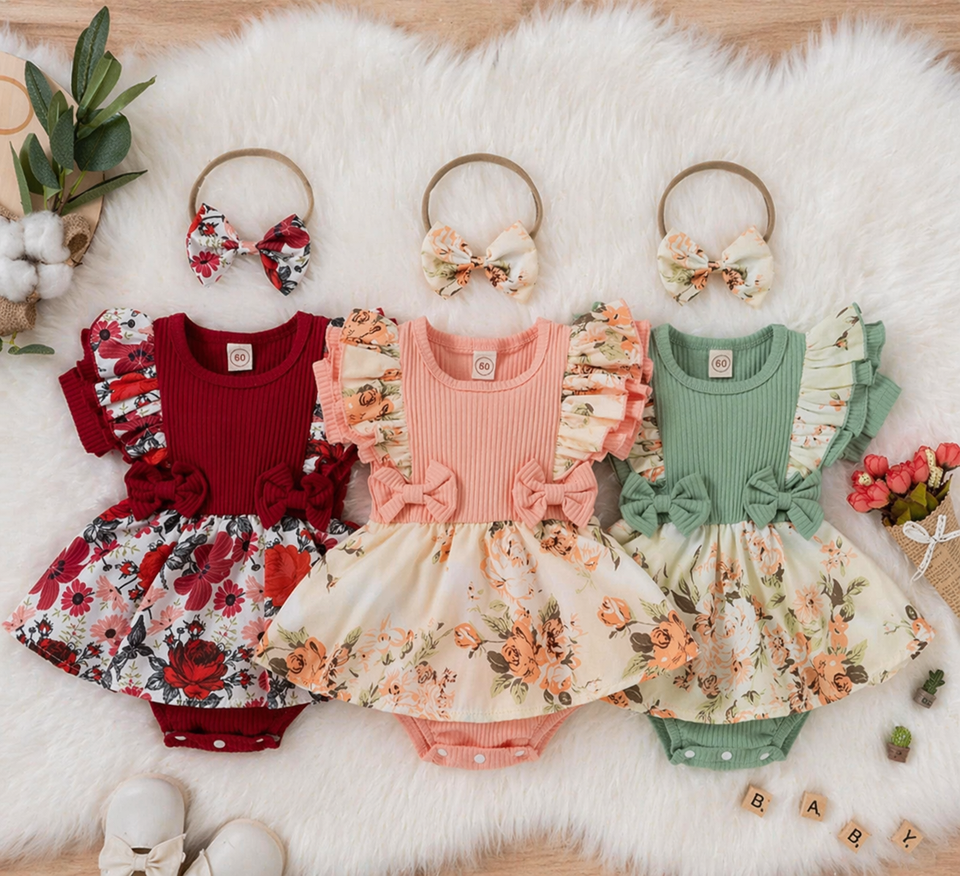 Mini Fashion™ - Zacht om de huid - Meiden Romper Pakje