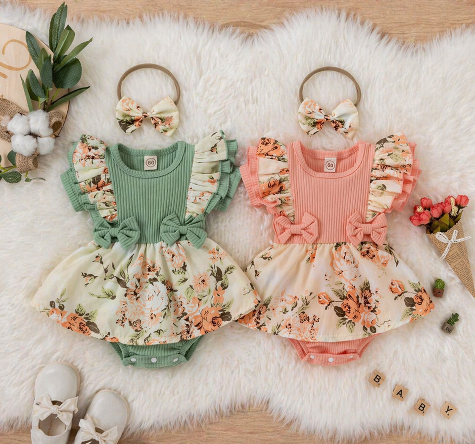 Mini Fashion™ - Zacht om de huid - Meiden Romper Pakje