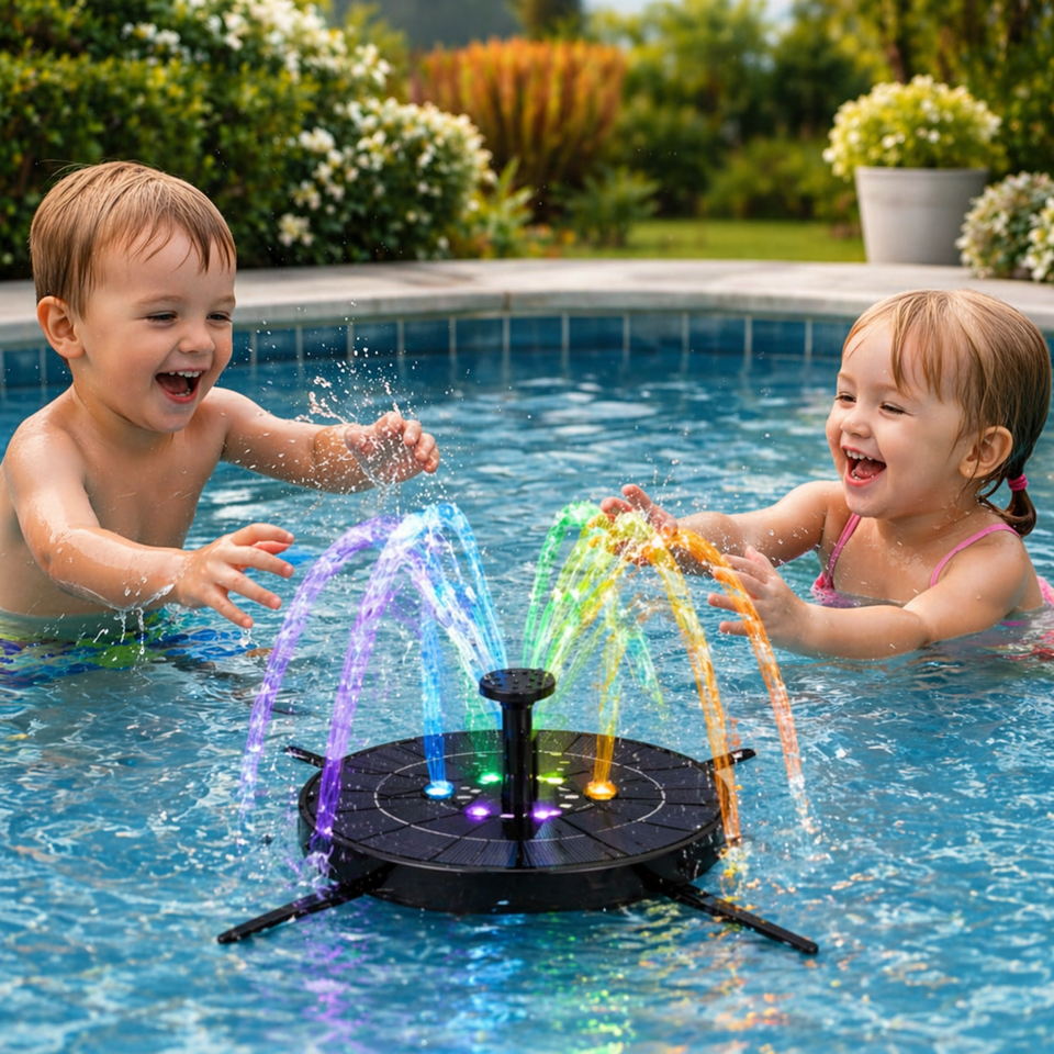 Solar LED Fountain Toy – Speels & Interactief – Water Speelgoed Fontein
