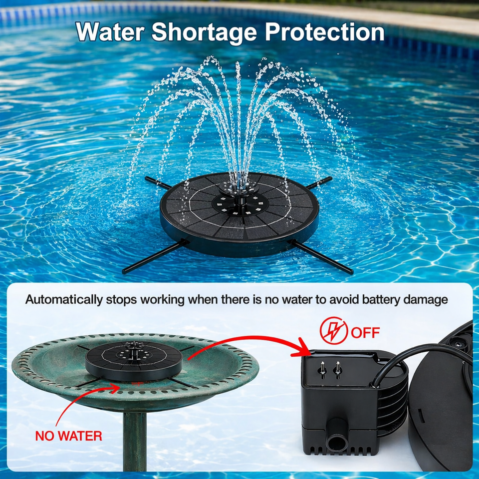 Solar LED Fountain Toy – Speels & Interactief – Water Speelgoed Fontein