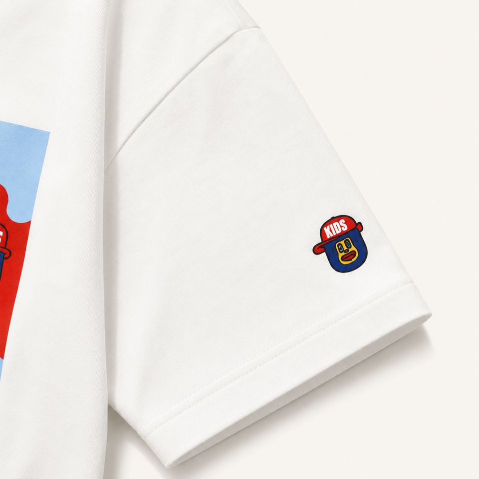 TinyTrend – Casual & Stijlvol – Kids T-shirt Met Kleurig Printontwerp