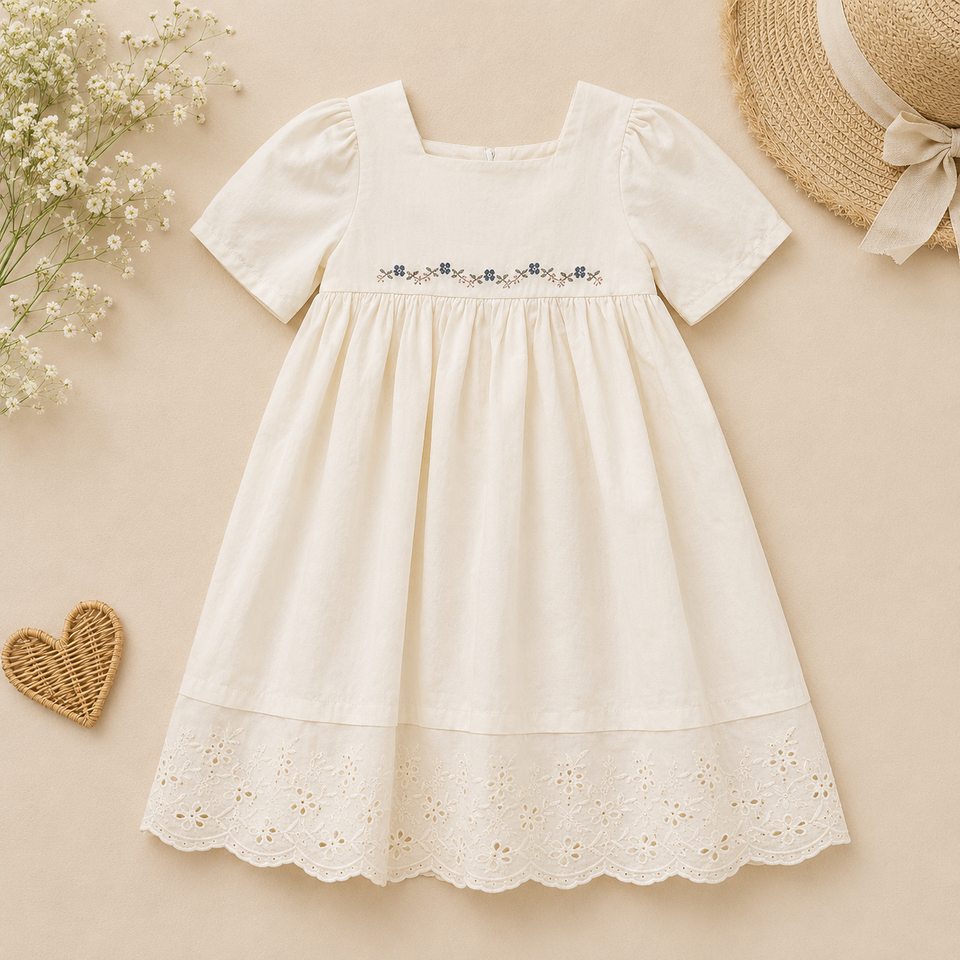 Lace Stitching Dress – Elegant & Comfort – Kant & Stiksels