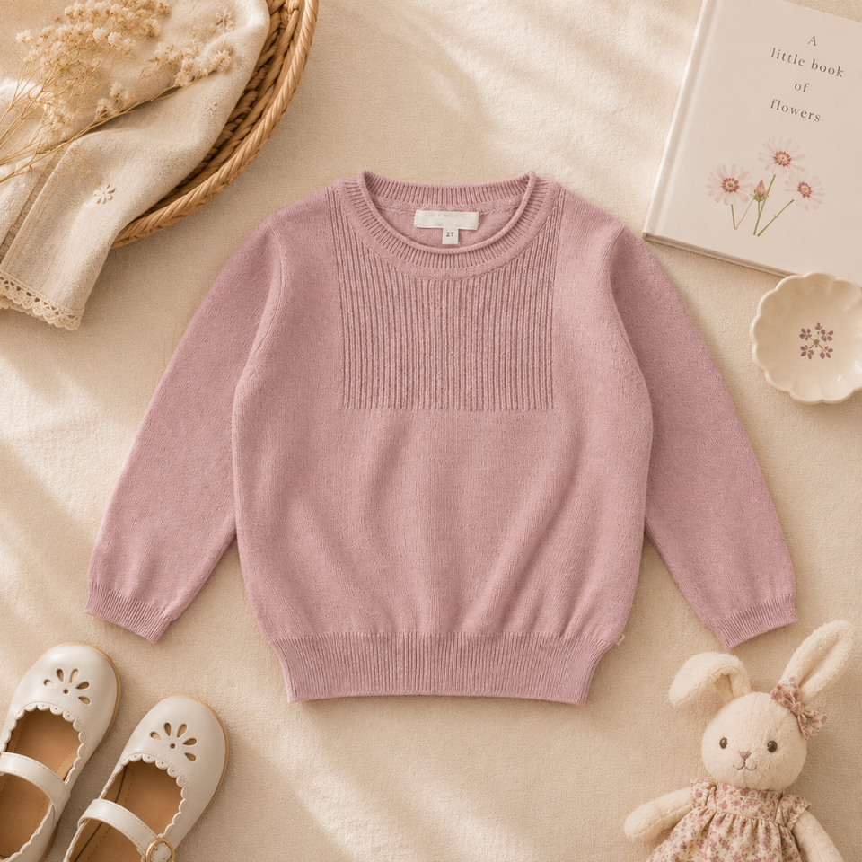 Thin Cotton Pullover – Licht & Comfort – Gebreide Kinder Trui