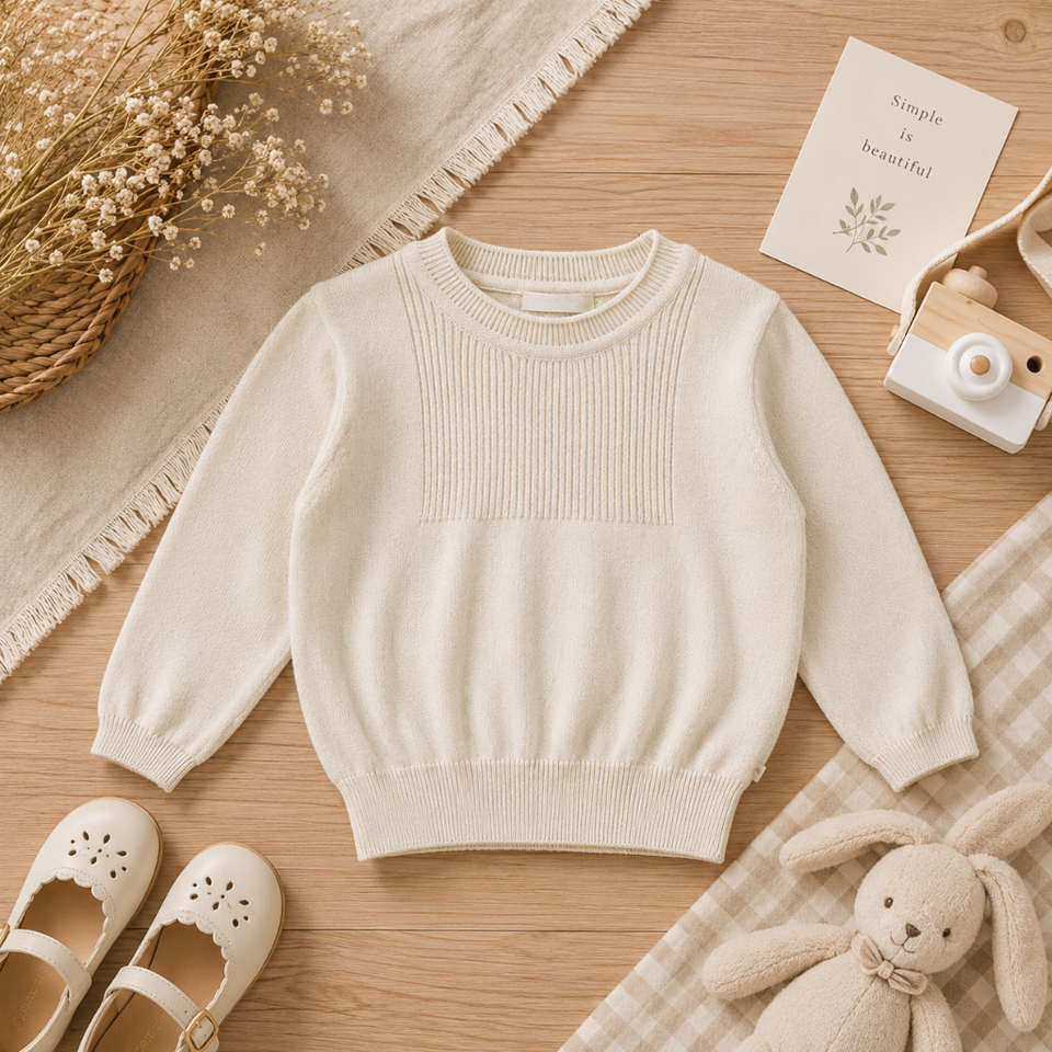 Thin Cotton Pullover – Licht & Comfort – Gebreide Kinder Trui