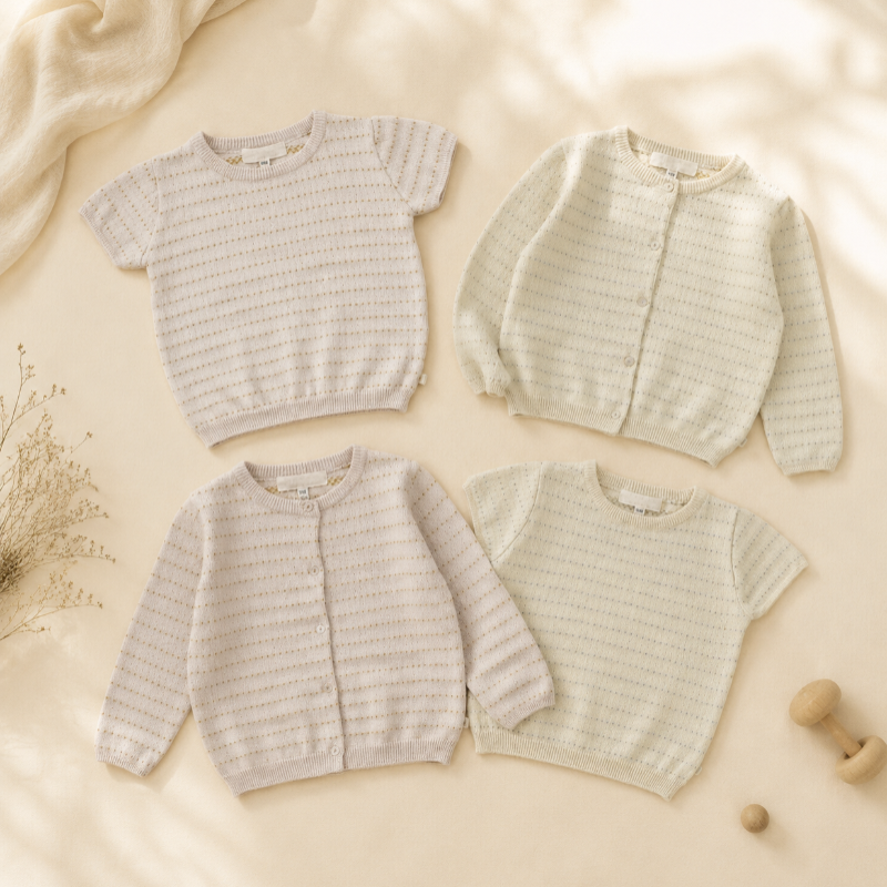 Knit Top & Cardigan – Zacht & comfortabel – Gebreid Shirt & Vest