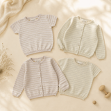 Knit Top & Cardigan – Zacht & comfortabel – Gebreid Shirt & Vest
