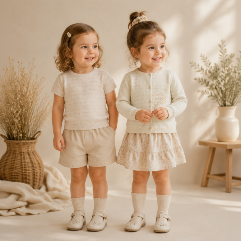 Knit Top & Cardigan – Zacht & comfortabel – Gebreid Shirt & Vest