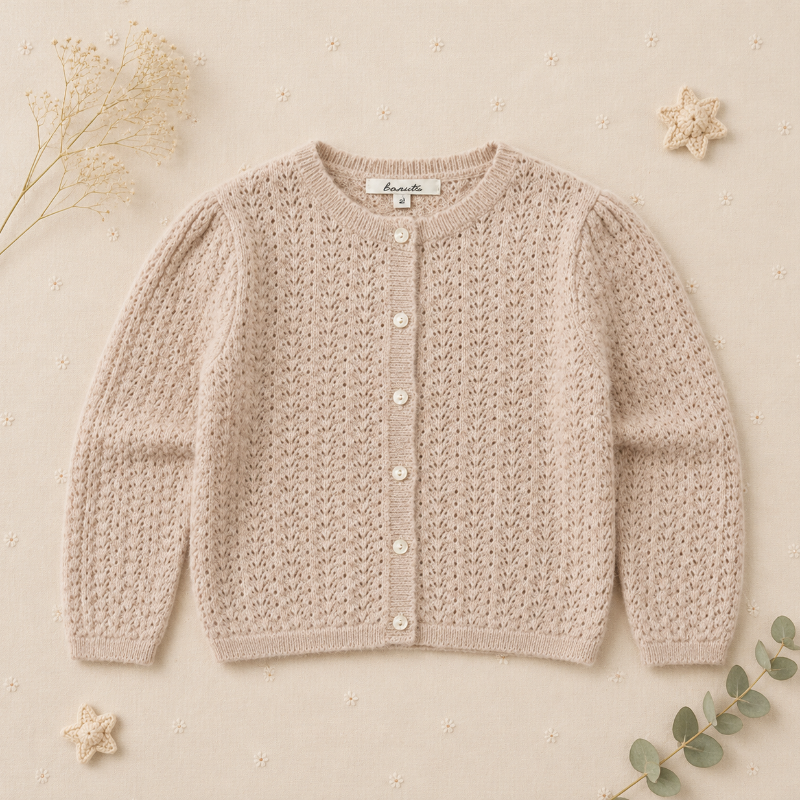 Buttoned Cardigan – Zacht & comfortabel – Gebreid Kinder Vest