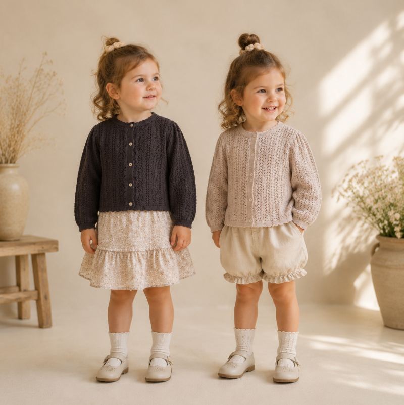 Buttoned Cardigan – Zacht & comfortabel – Gebreid Kinder Vest