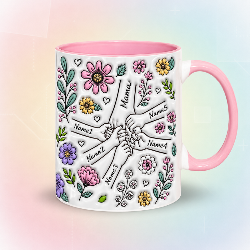 Personalized Kids Name Mug – Uniek moederdagcadeau  – Gepersonaliseerde mok