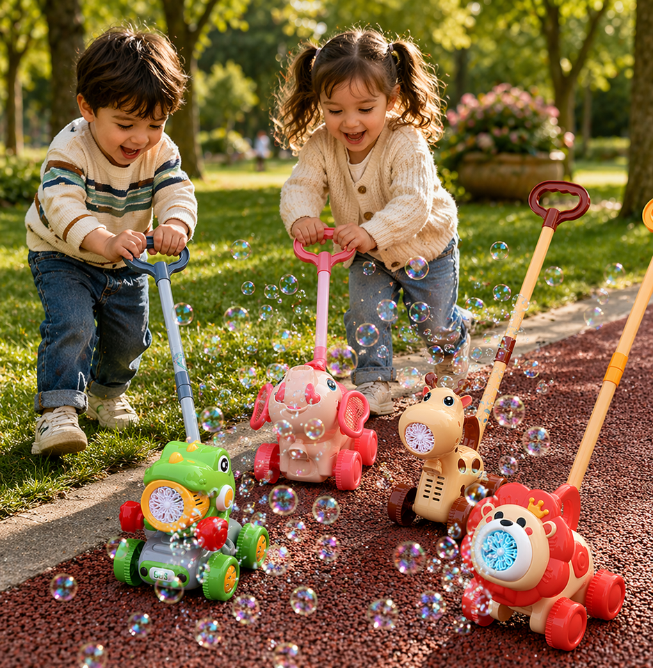 Bubble Blower – Speels & Leuk – Bellen Blaas Duw Wagen