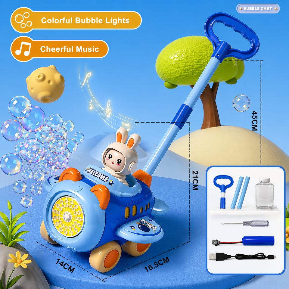 Bubble Blower – Speels & Leuk – Bellen Blaas Duw Wagen
