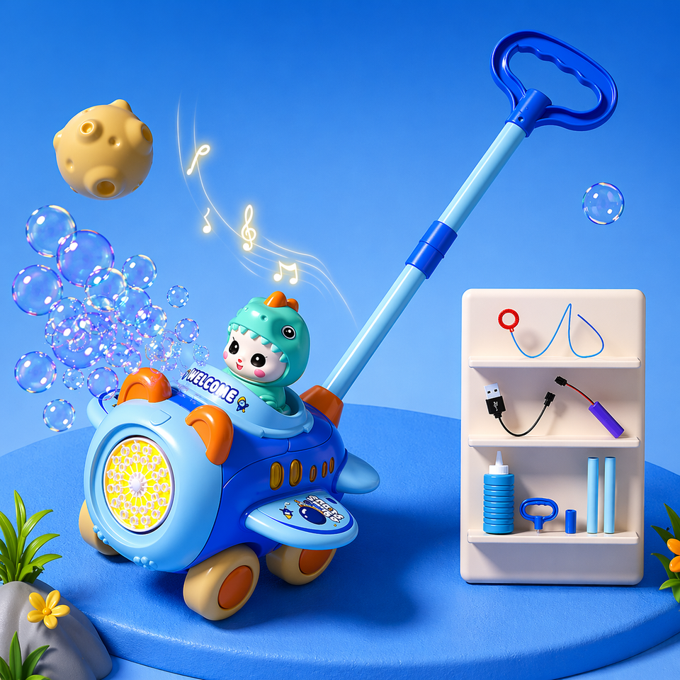 Bubble Blower – Speels & Leuk – Bellen Blaas Duw Wagen
