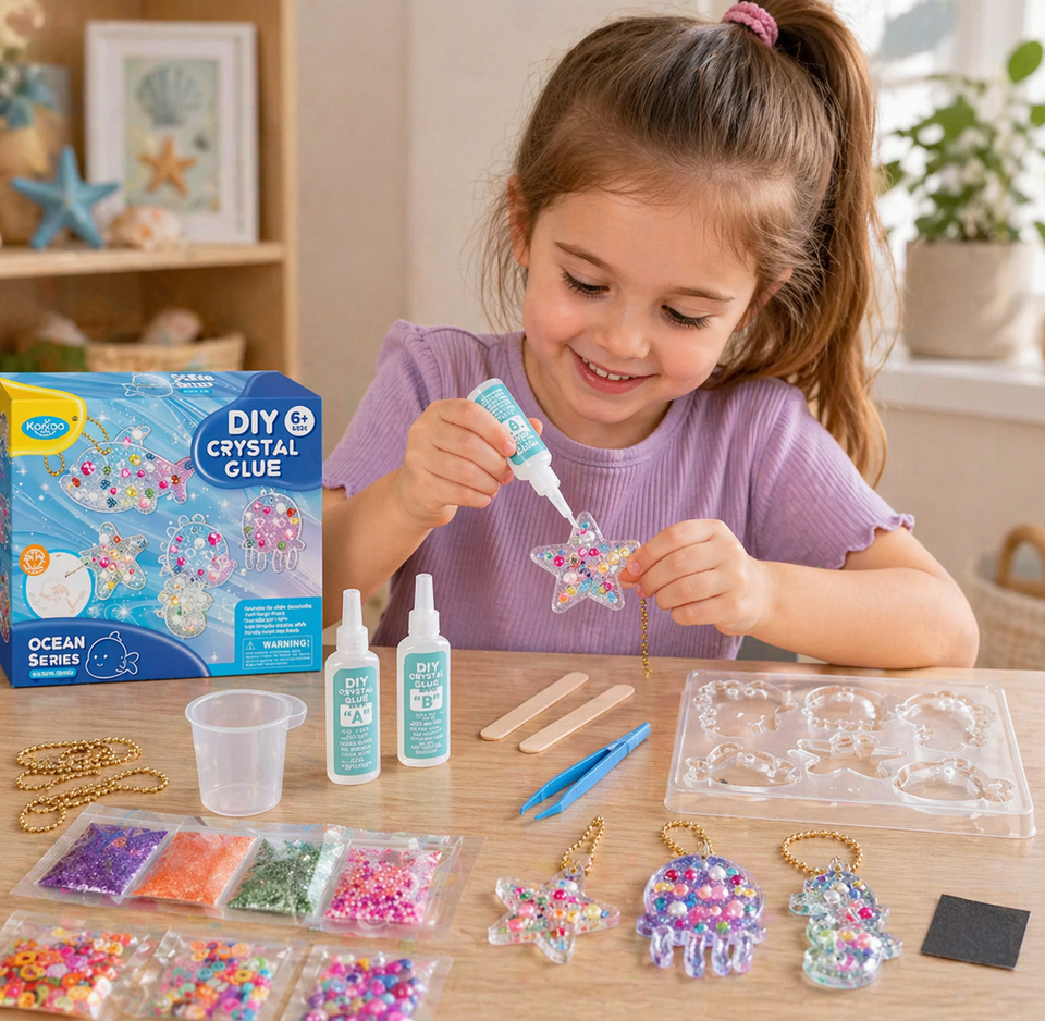 DIY Crystal Keychain Kit – Creatief & Speels – Sleutelhanger Knutselset