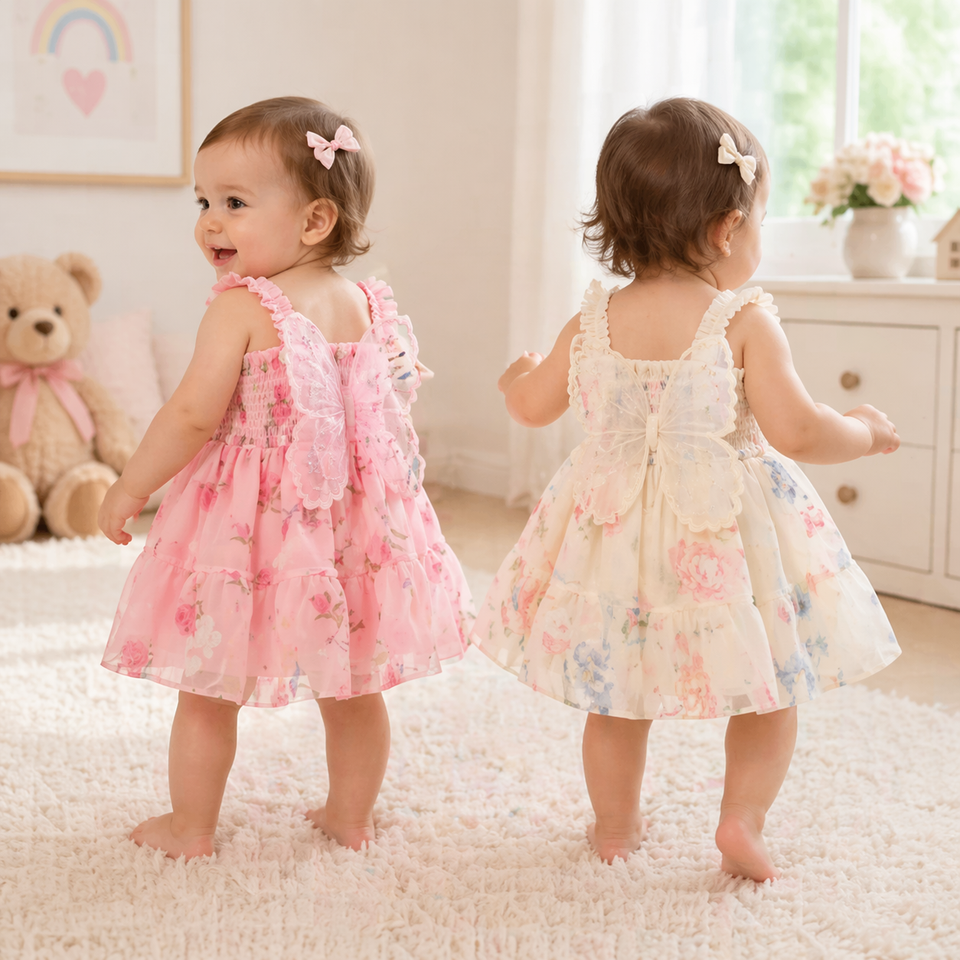 Girls Butterfly Dress – Schattig & Luchtig – Kinder Jurk