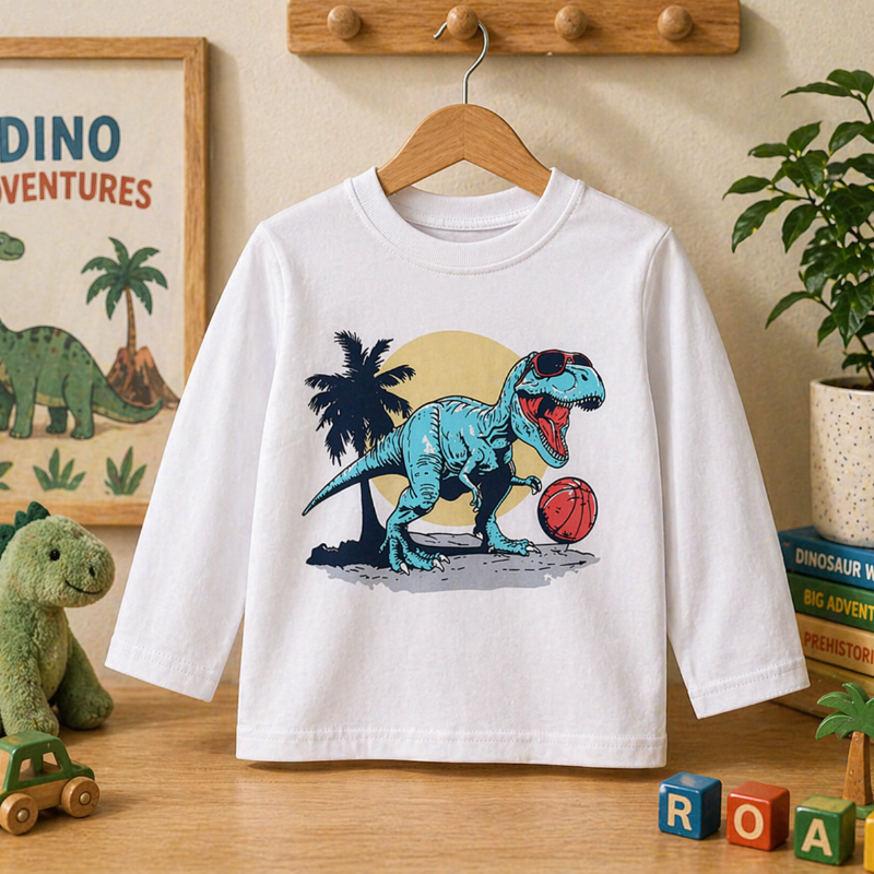 Kids Dinosaur Sweatshirt – Comfort & Stijl – Dino Kinder Trui