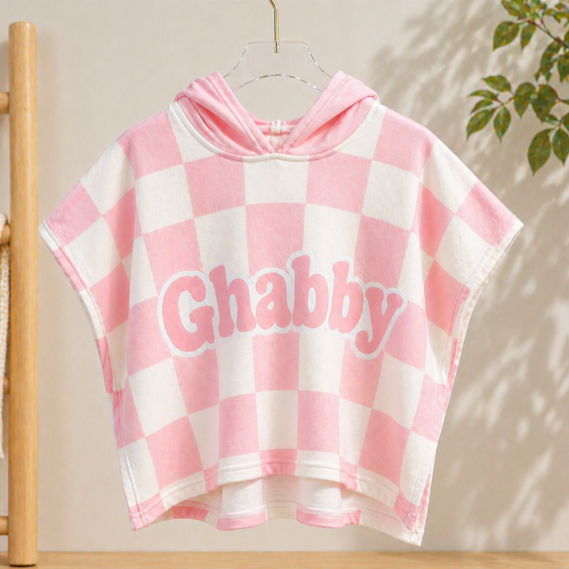 Personalized Hooded Towel – Zacht & Uniek – Gepersonaliseerde Kinder Badcape