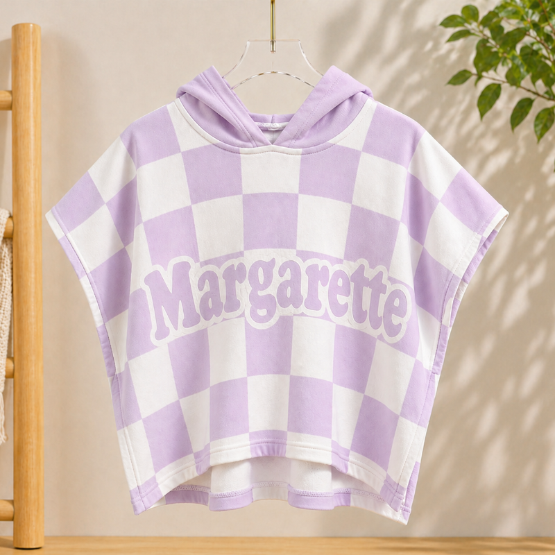 Personalized Hooded Towel – Zacht & Uniek – Gepersonaliseerde Kinder Badcape