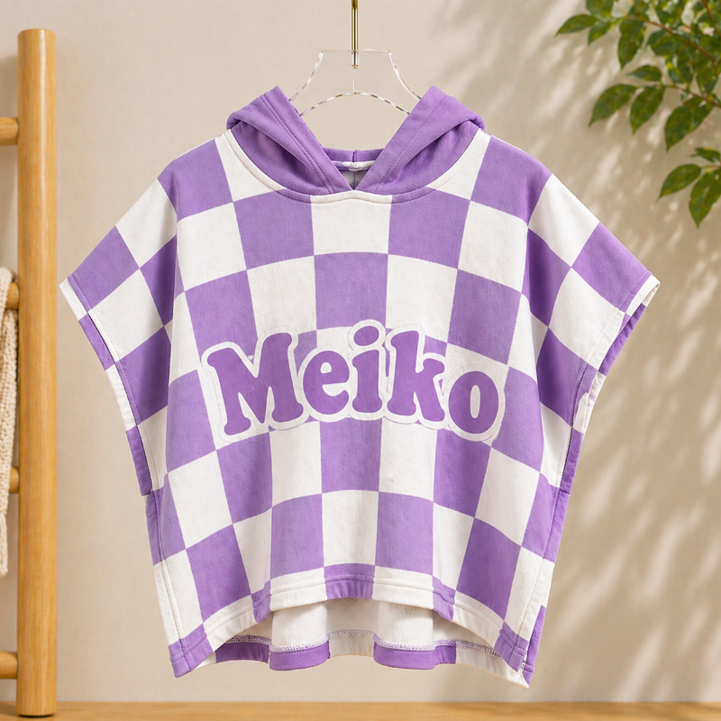 Personalized Hooded Towel – Zacht & Uniek – Gepersonaliseerde Kinder Badcape