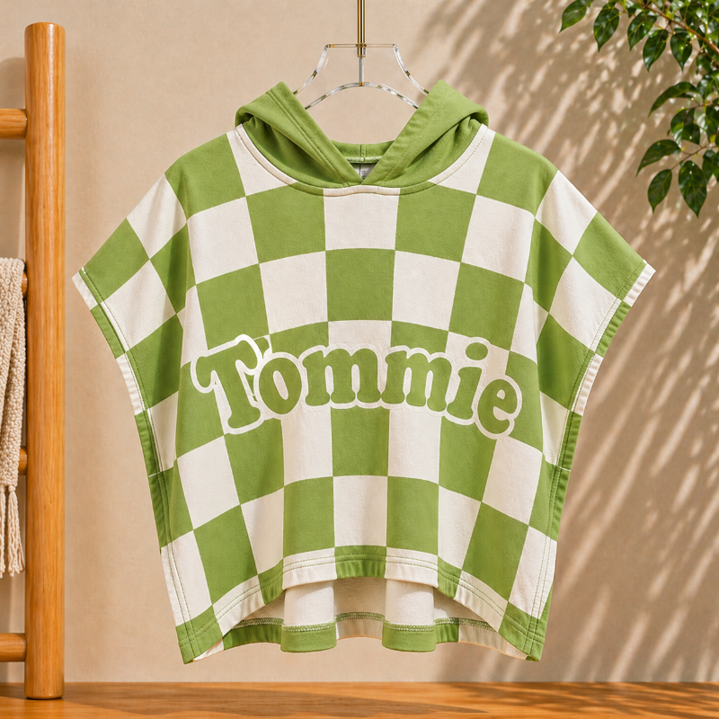 Personalized Hooded Towel – Zacht & Uniek – Gepersonaliseerde Kinder Badcape