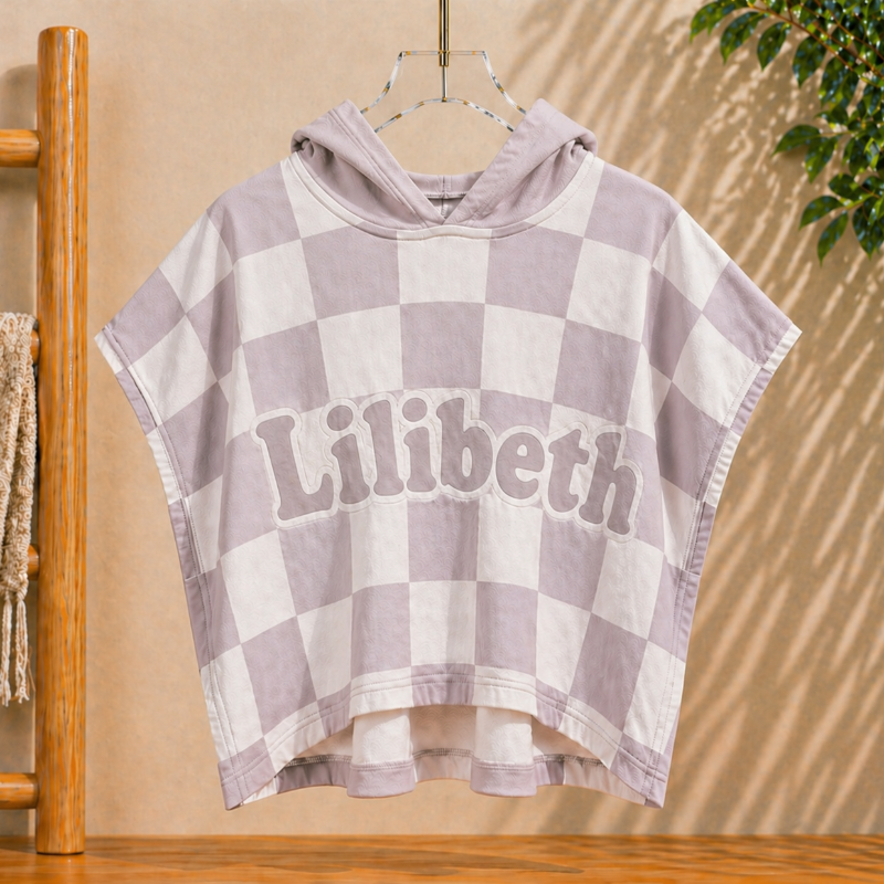 Personalized Hooded Towel – Zacht & Uniek – Gepersonaliseerde Kinder Badcape