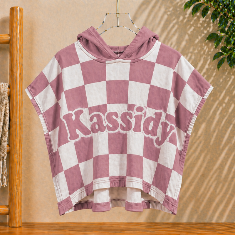 Personalized Hooded Towel – Zacht & Uniek – Gepersonaliseerde Kinder Badcape