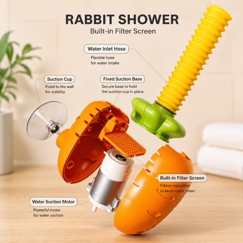Rabbit Bath Shower Toy – Speels & Waterplezier – Bad Speelgoed Sproeier