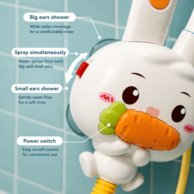 Rabbit Bath Shower Toy – Speels & Waterplezier – Bad Speelgoed Sproeier