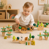 Wooden Forest Blocks – Creatief & Ontwikkeling – Houten Stapel Blokken Set