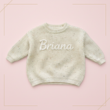 Personalized Baby Sweater – Uniek & Liefdevol – Geborduurde Gepersonaliseerde Baby Trui
